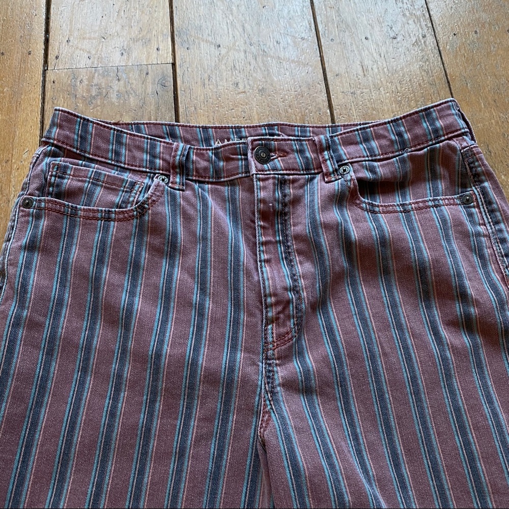 american eagle pink pinstripe jeans
